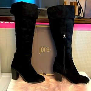 Jore Black Boots.  Size 7   Anna NIB NWT  Knee High